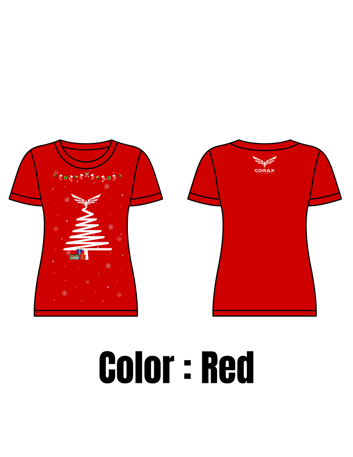 Women's Corax Christmas Short Sleeve T-shirt