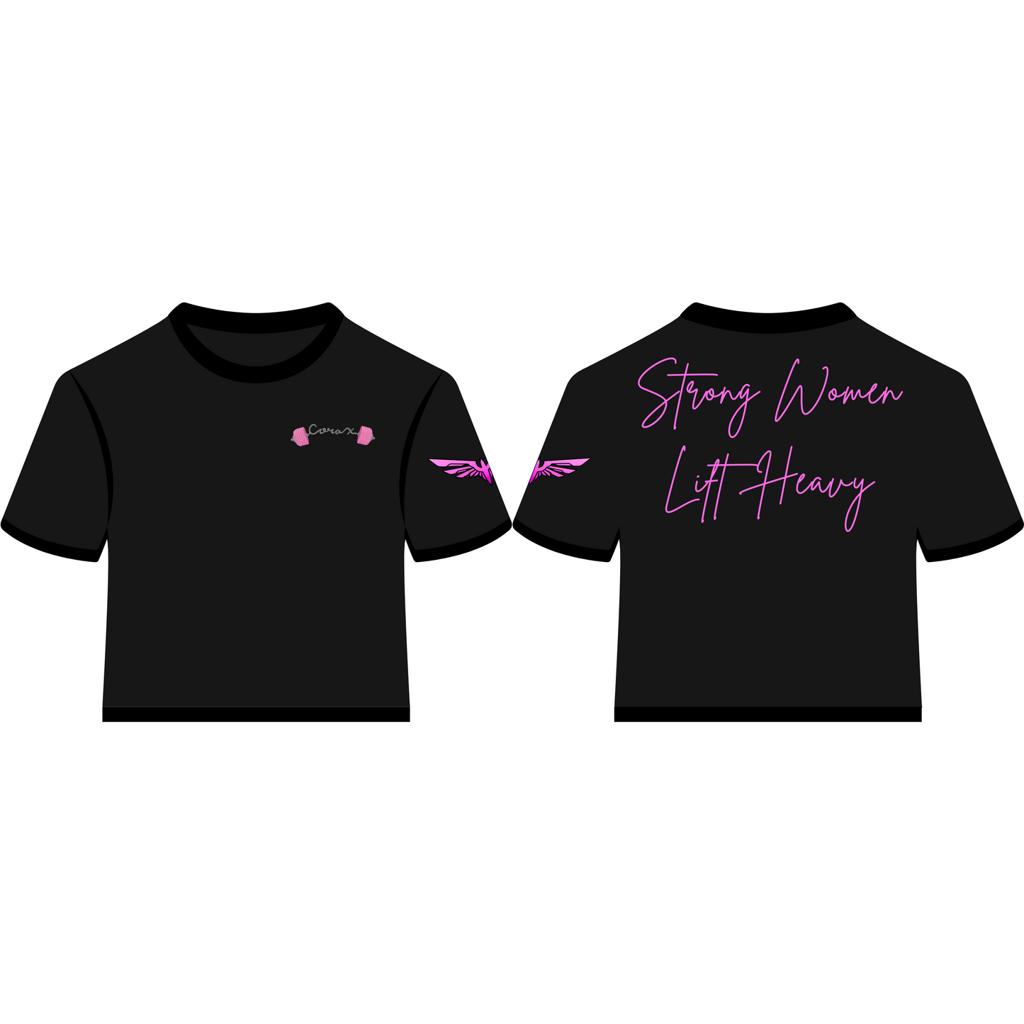 Corax Strong Woman Crop Top T-Shirt