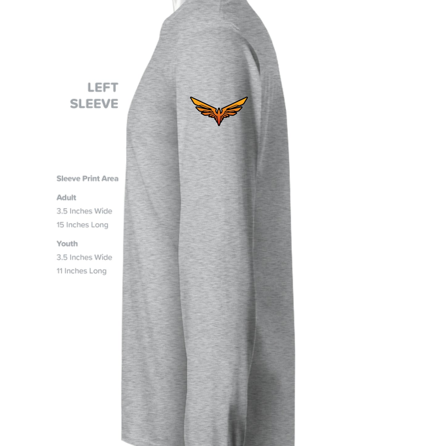 Heather Gray (90/10) - SLEEVE_LEFT
