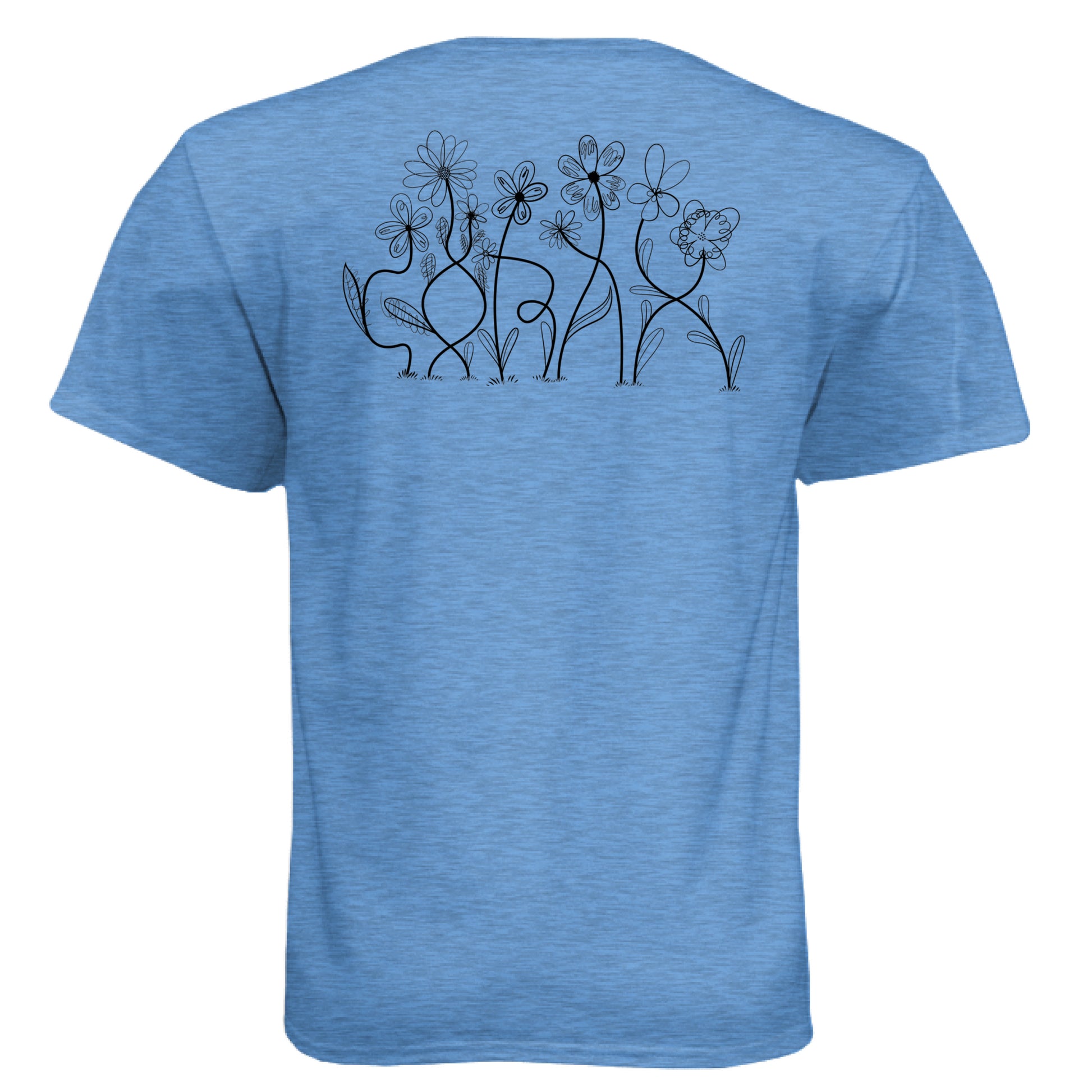 Heather Columbia Blue - BACK